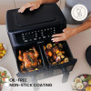 AIR FRYER GRANDE DOUBLE ZEEGMA SANS HUILE 9 Litres 1700W / ZKUCKNAPDUALBLACK