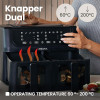 AIR FRYER GRANDE DOUBLE ZEEGMA SANS HUILE 9 Litres 1700W / ZKUCKNAPDUALBLACK