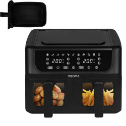 AIR FRYER  DOUBLE GRANDE DOUBLE SANS HUILE 9L 1700W TIROIRS SANS GRAISSE