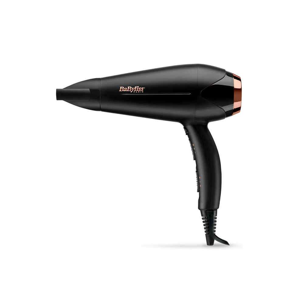 Sèche-cheveux Babyliss Turbo Shine D570E / 2200 W / Noir & Gold