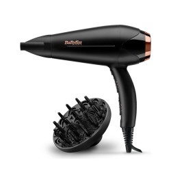 Sèche-cheveux Babyliss Turbo Shine D570E / 2200 W / Noir & Gold