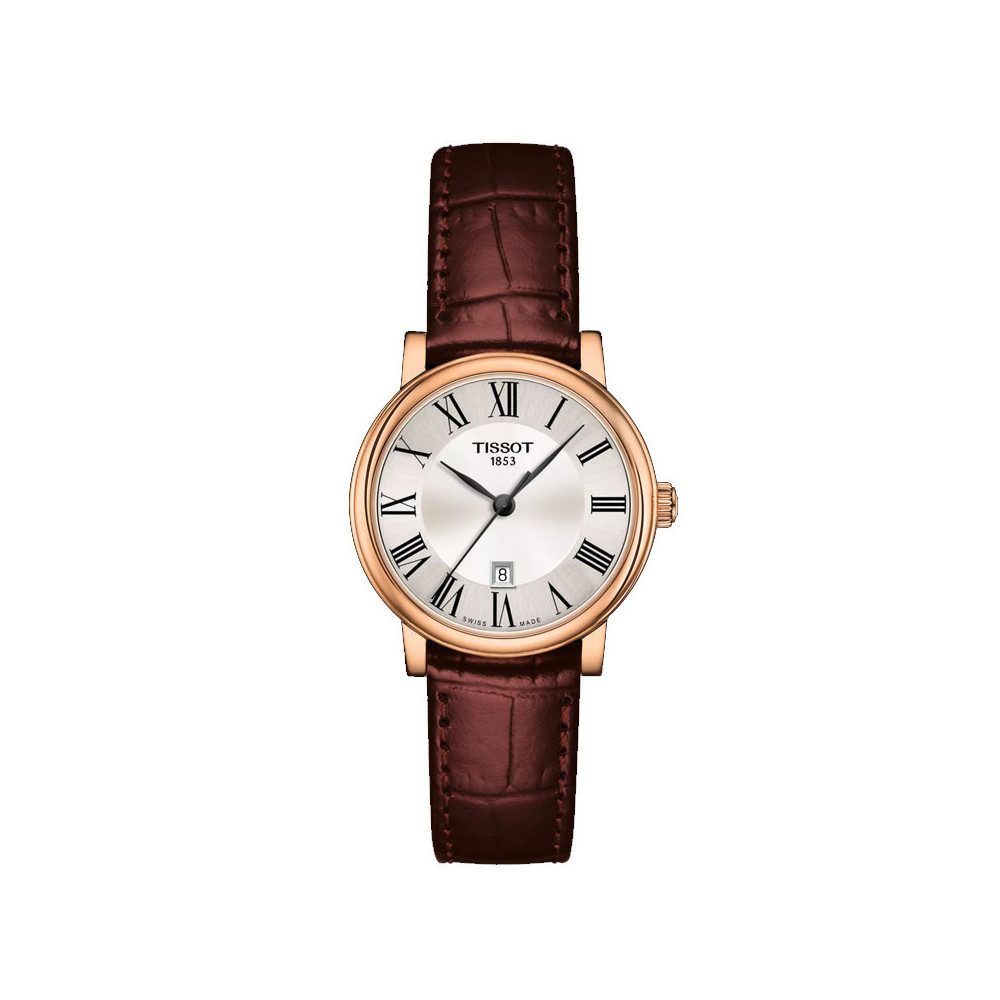 Montre Tissot CARSON L PVD RS CUIR MAR CAD BLA CHIF ROM T1222103603300