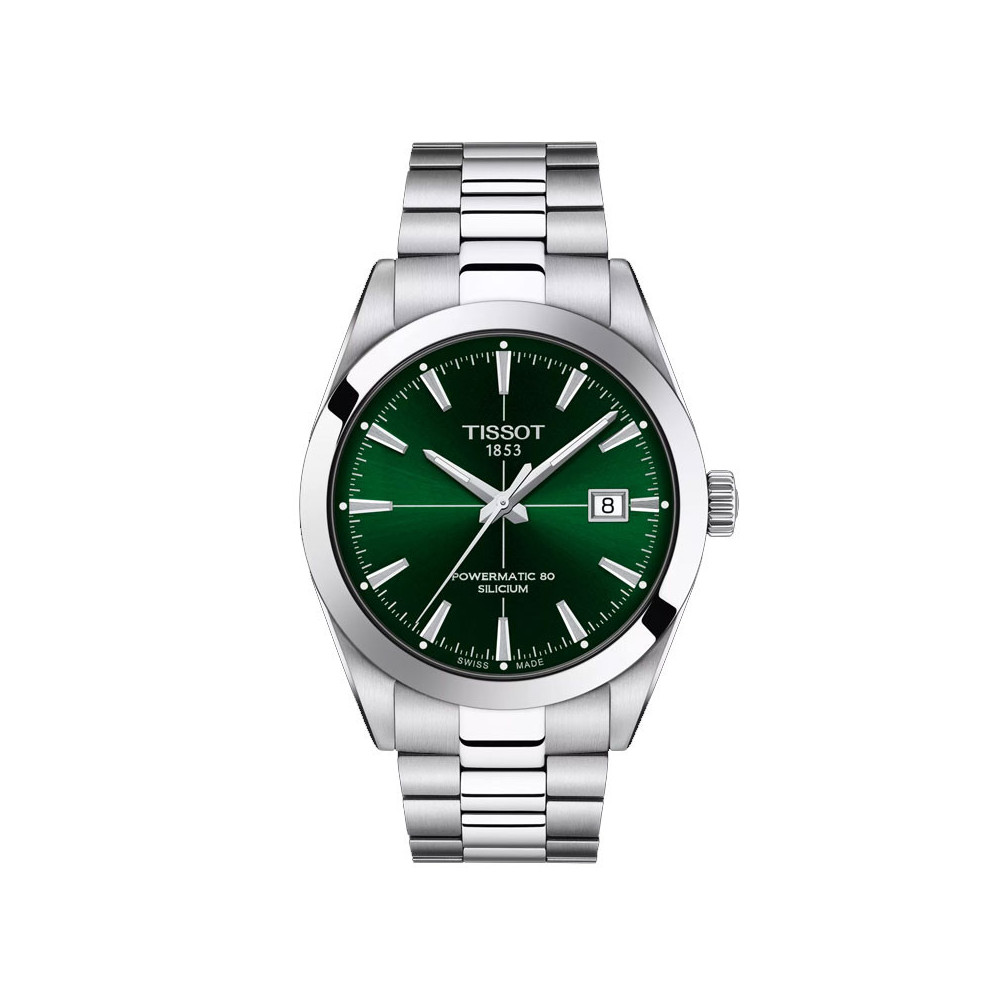 Montre Tissot GENTLEMAN G AUT ACIER FD VERT T1274071109101