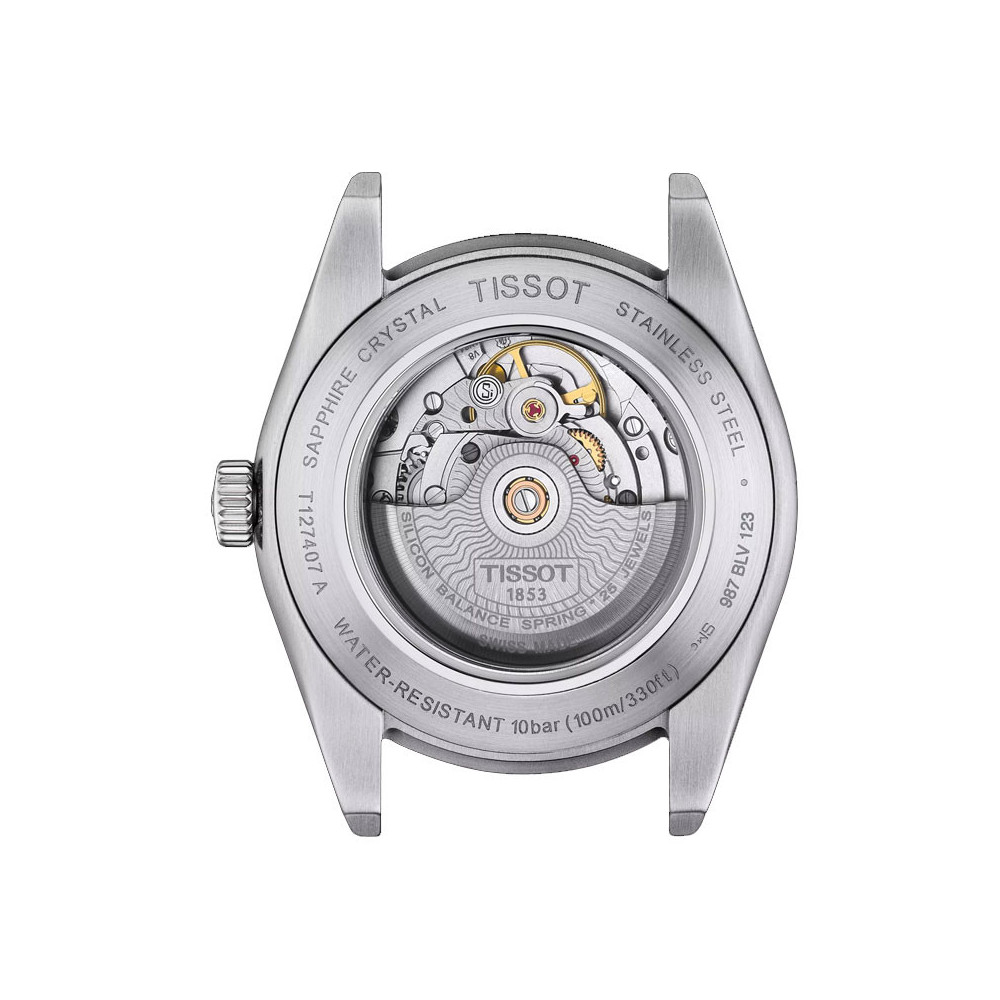 Montre Tissot GENTLEMAN G AUT ACIER FD VERT T1274071109101