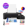 Imprimante À Réservoir Intégré Couleur Epson EcoTank  L121 + 4 Bouteilles D'encre  + 1 Bouteille d'encre Epson Noir offerte   + Cadeau surprise