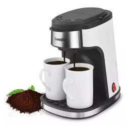 Machine à café SONIFER 2 Tasses 500ml / Blanc / SF-3540