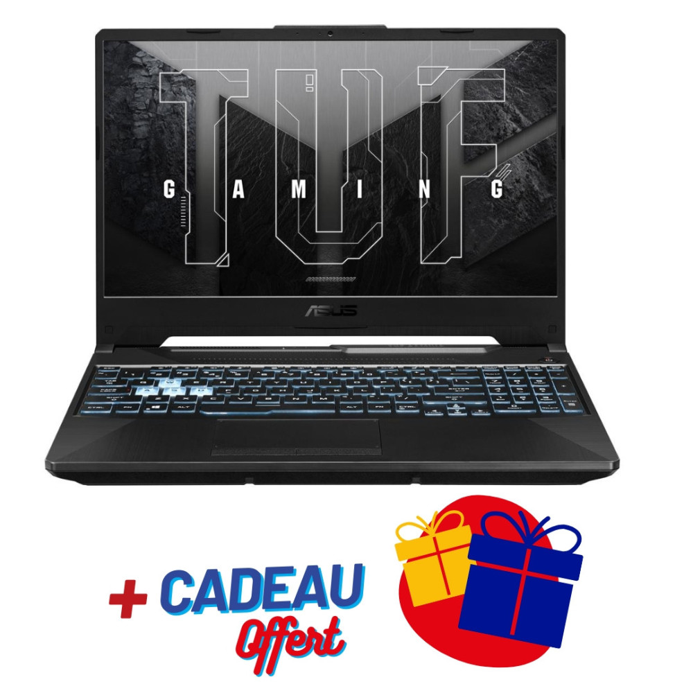PC Portable ASUS TUF Gaming A15 FA506NFR / Ryzen 7 7435HS / RTX 2050 4G / 16 Go / 512 Go SSD / Windows 11 / Noir + Cadeau Offert