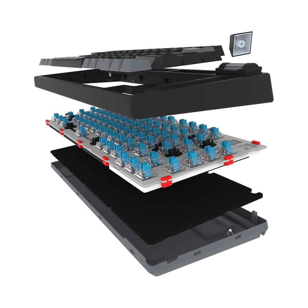 Clavier Gaming Filaire Mécanique AQYRIS ADARA MINI LE / 100% Anti-Ghosting / RGB / USB-C / Noir