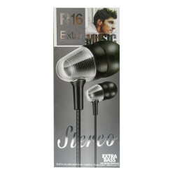 Ecouteur R16 Mp3 avec Micro / Black