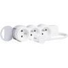 Rallonge multiprise 3 prises de courant 2P+T 16A 230V avec cordon 1,5m / blanc et gris