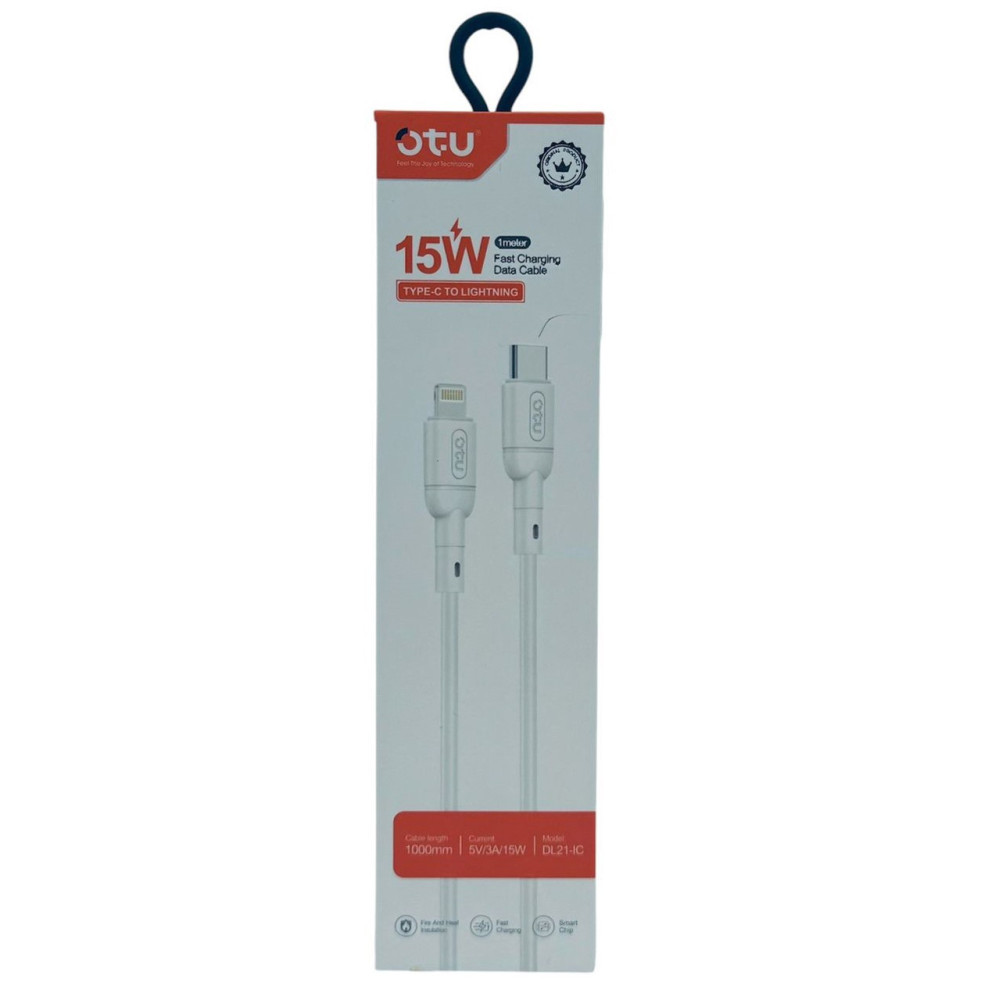 CABLE CHARGEUR OTU TYPE C - IPHONE C 15W FAST CHARGE