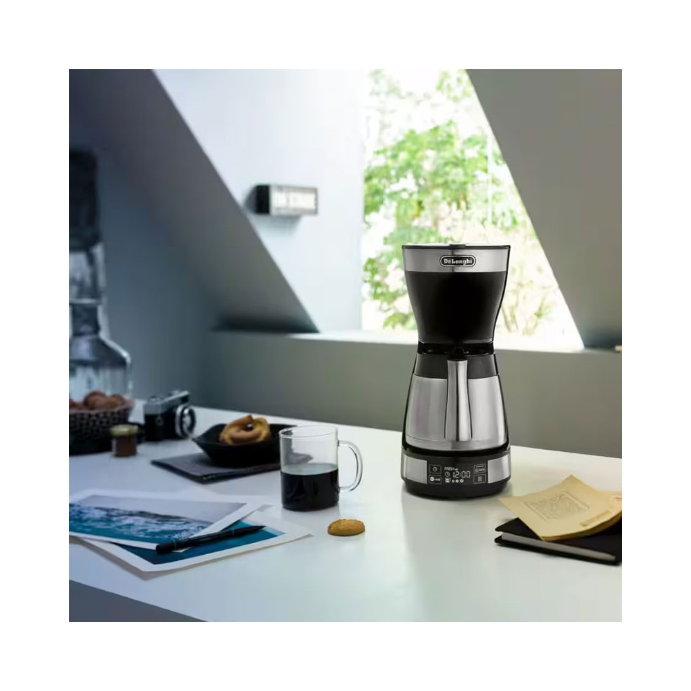 Cafetière Filtre Delonghi AVEC BOL THERMIQUE ICM16731 1200W /INOX