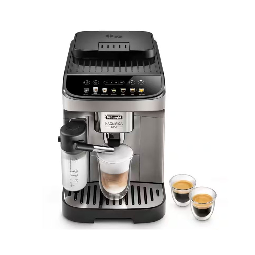 Machine à Café avec broyeur DELONGHI Titane Noir