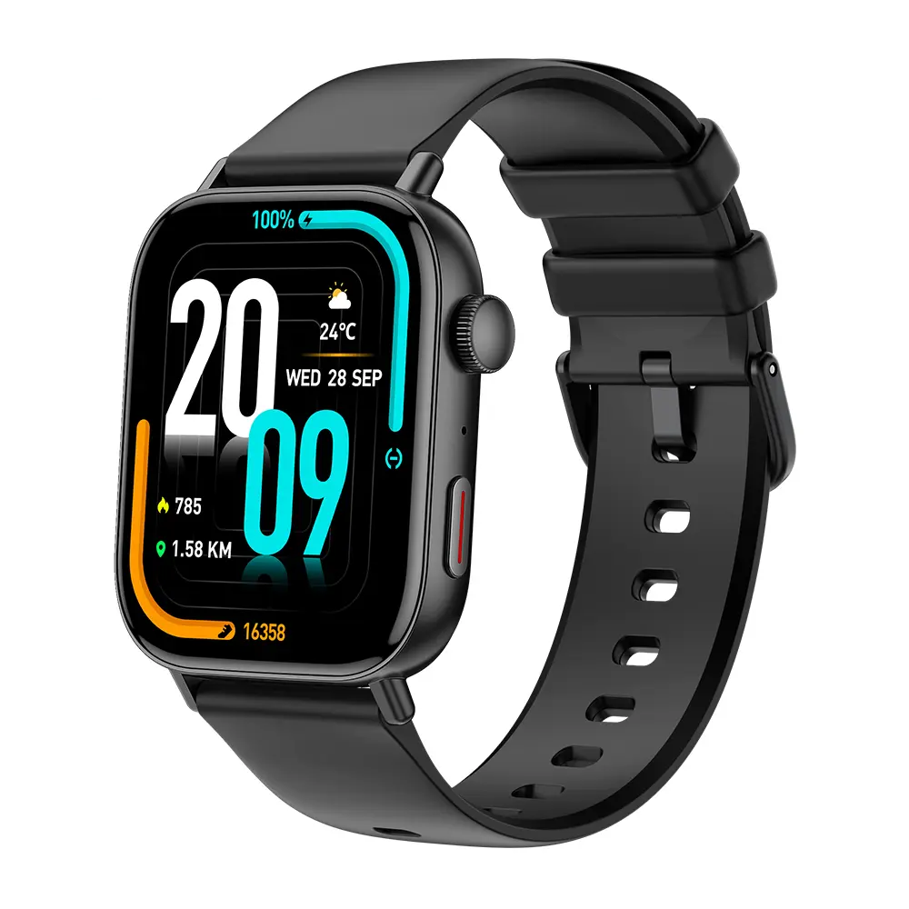Montre connectée COLMI C8 Max / Silicone / Noir
