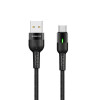 CABLE DE CHARGE BU17 SMART POWER OFF TYPE C 3A BLACK BOROFONE
