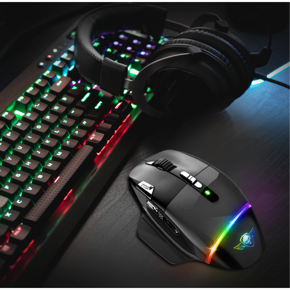 Souris Gamer Sans Fil SPIRIT OF GAMER XPERT-M800 RGB / Noir