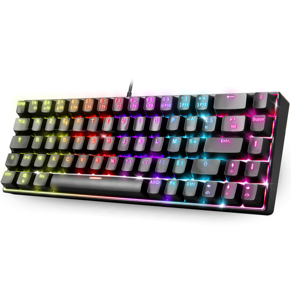 Clavier Gamer Filaire SPIRIT OF GAMER Xpert K150 RGB Switch Bleu - Noir