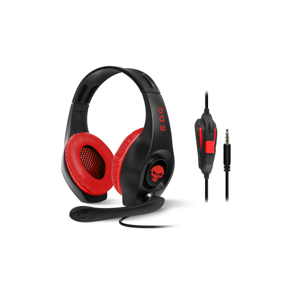 Micro Casque Gamer Filaire SPIRIT OF GAMER PRO NH5 - Noir&Rouge