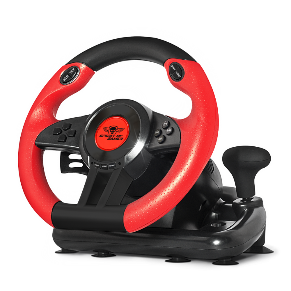 Volant De Course SPIRIT OF GAMER PRO 1 PC / Noir & Rouge