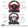 Volant De Course SPIRIT OF GAMER PRO 1 PC / Noir & Rouge