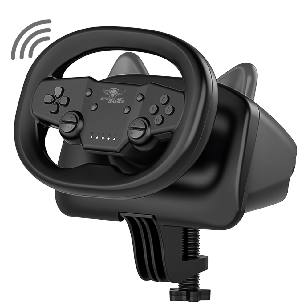 Volant De Course SPIRIT OF GAMER PRO AIR PS4/PS3/PC - Noir