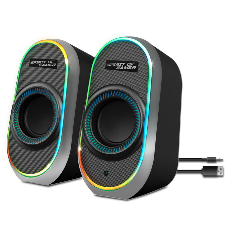 Haut-parleur Gamer Sans Fil SPIRIT OF GAMER Fanatic 500 RGB - Noir