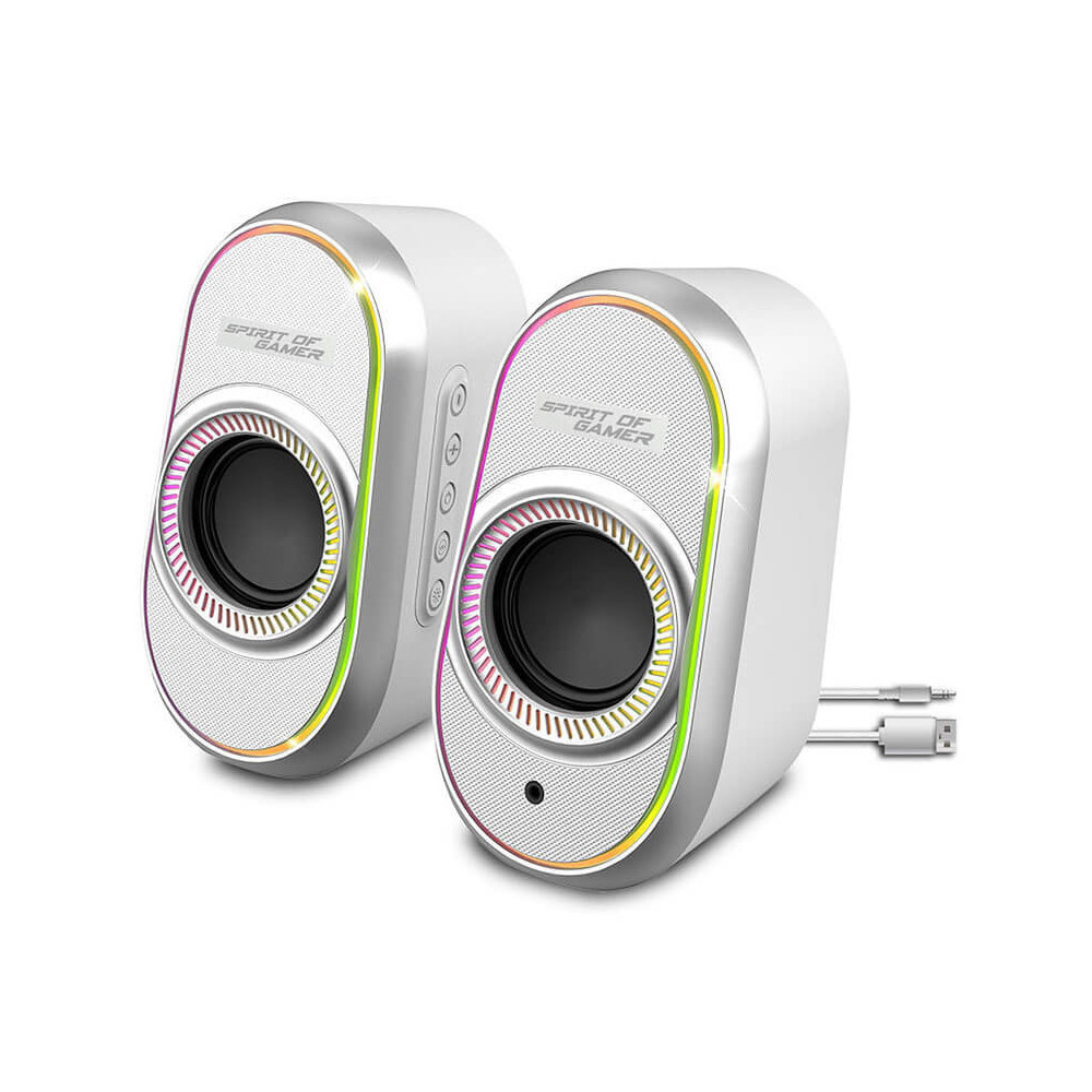Haut-parleur Gamer Sans Fil SPIRIT OF GAMER Fanatic 500 RGB / Blanc