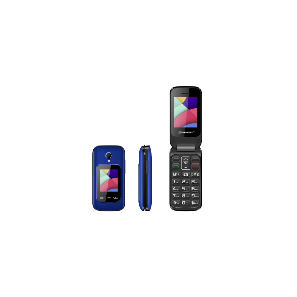 Téléphone Portable SMARTEC F1 FLIP - BLEU