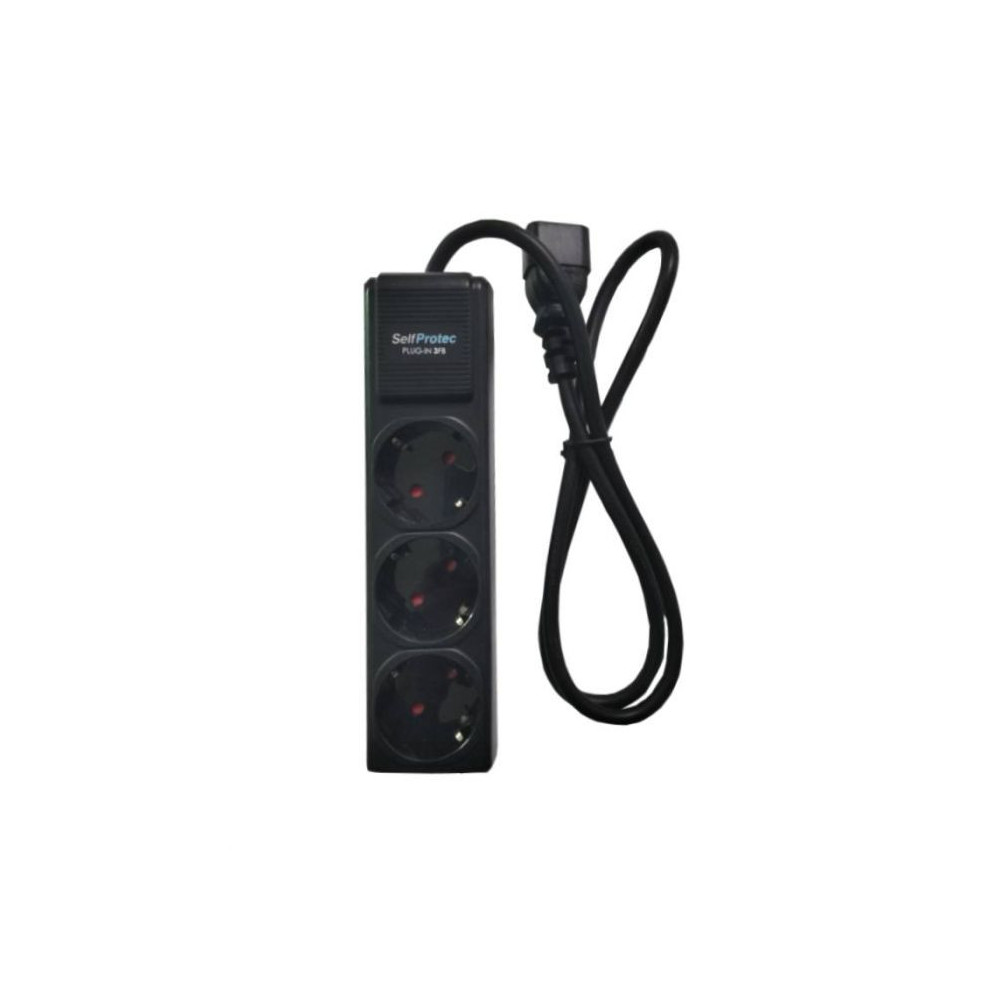 Multiprise SELFPROTECT 3 ports / Noir