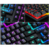 Clavier Gamer Filaire SEMI MECANIQUE T-WOLF T20 AZERTY RGB - Noir