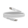 Câble Tressé BELKIN USB-C vers USB-C / 1m / Blanc