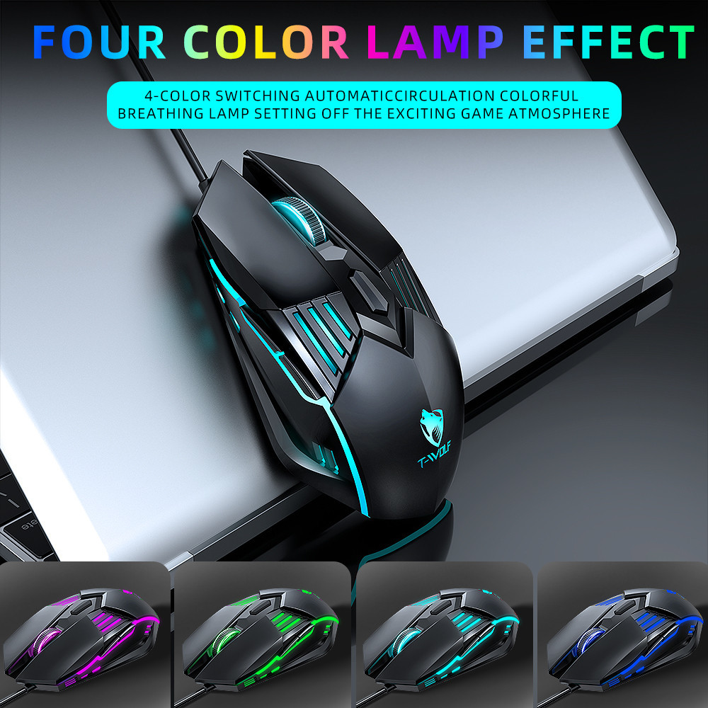 Souris Gamer Filaire T-WOLF G560 / Noir