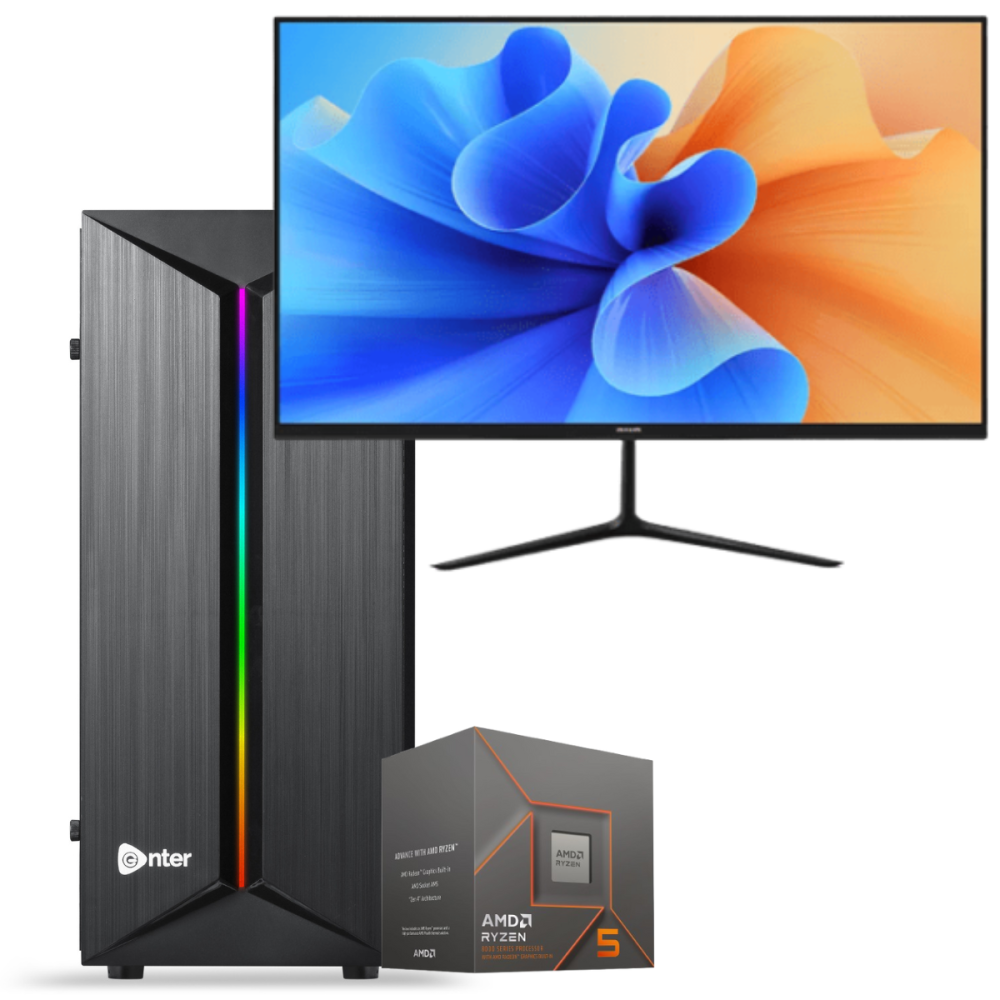 Setup Gamer Special Pc de Bureau Gaming / Ryzen 5 8500G / 32 Go Avec Écran Gaming AIWA 24" Full HD IPS / 180 Hz