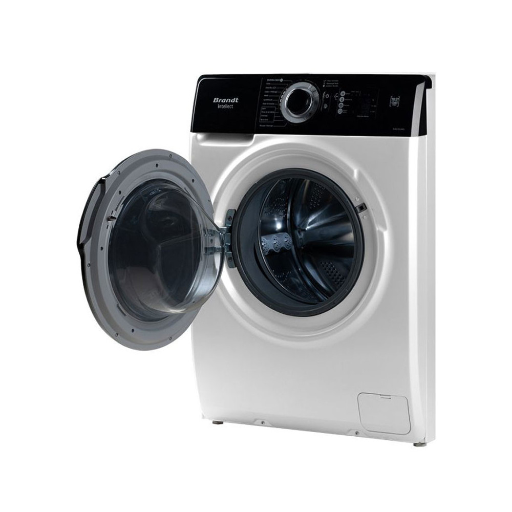 Lave Linge Frontal BRANDT 10.5kg / Blanc + Sèche Linge plastique Gratuit