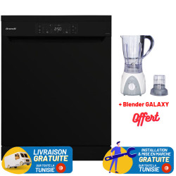 Lave vaisselle Brandt 14 Couverts Avec afficheur / Noir + Livraison + Installation et Mise en Marche Gratuites + Blender GALAXY