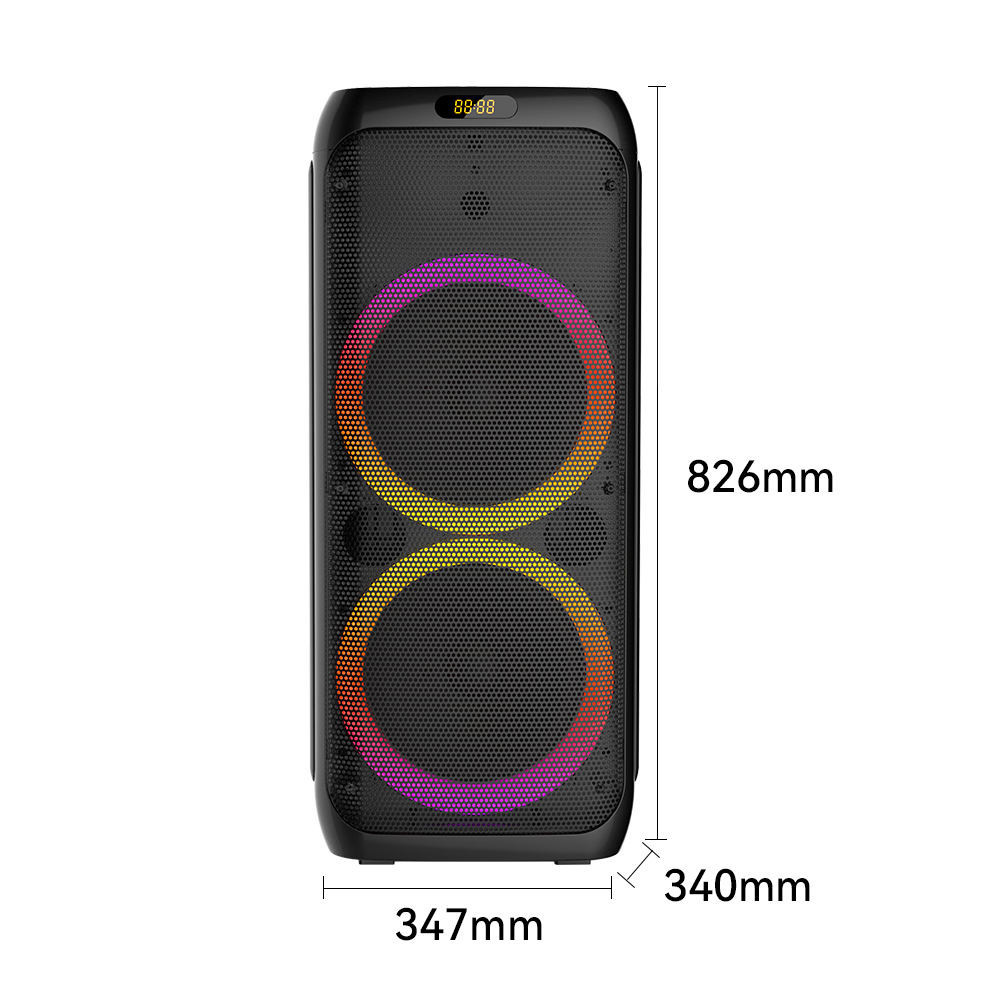 HAUT PARLEUR BT PARTY SUPER POWER 2*50W - NOIR