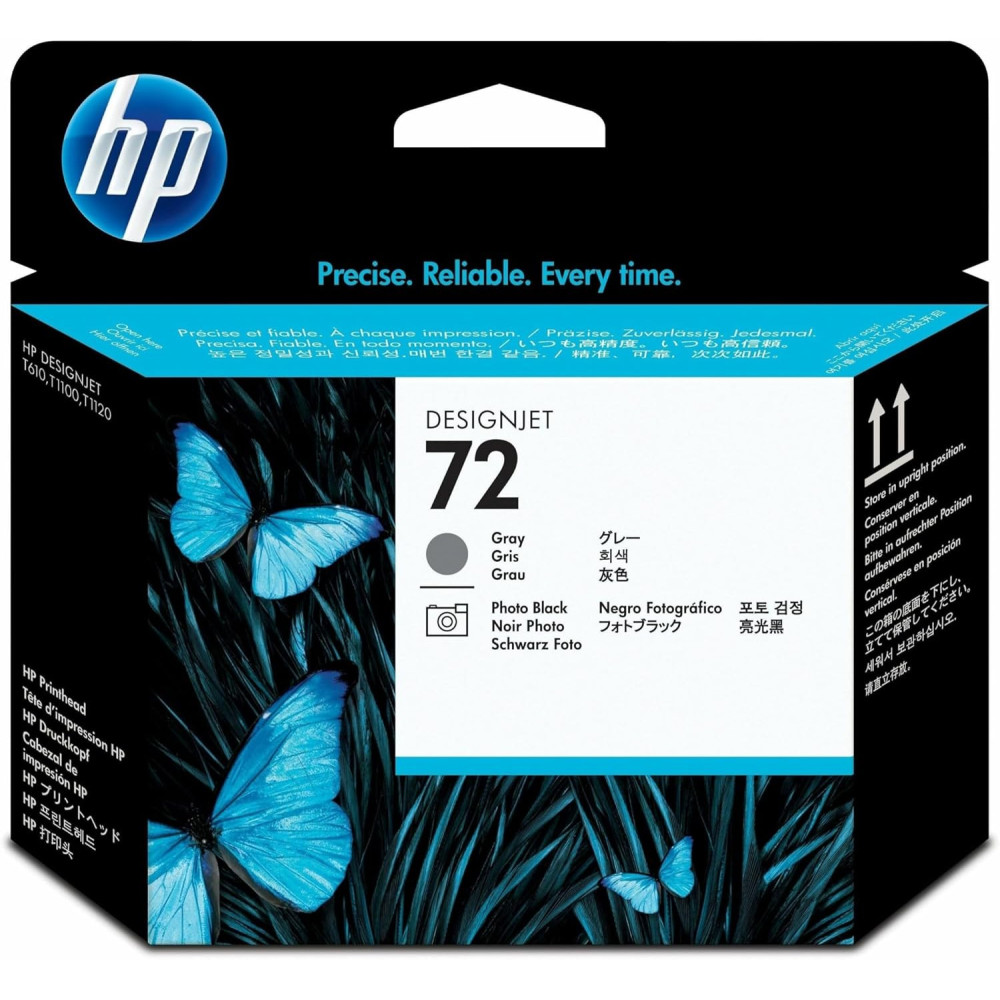 Têtes d'impression DesignJet HP 72 gris et noir photo