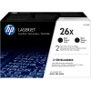 2 Cartouches de Toner 26X (CF226XD) HP LaserJet noir