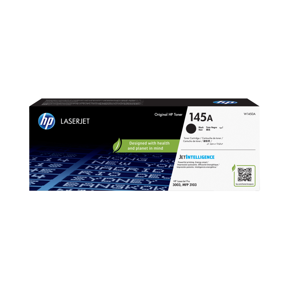 Cartouche de toner LaserJet authentique noir HP 145A (W1450A)