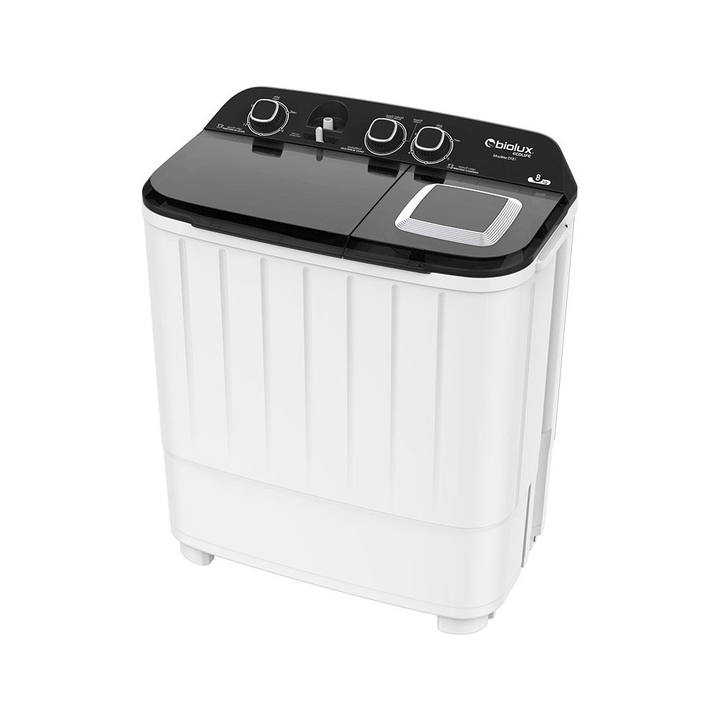 MACHINE À LAVER SEMI-AUTOMATIQUE 8KG BIOLUX DT81 BLANC