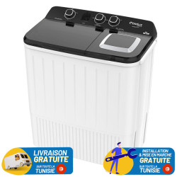MACHINE À LAVER SEMI-AUTOMATIQUE 10KG BIOLUX DT101 BLANC
