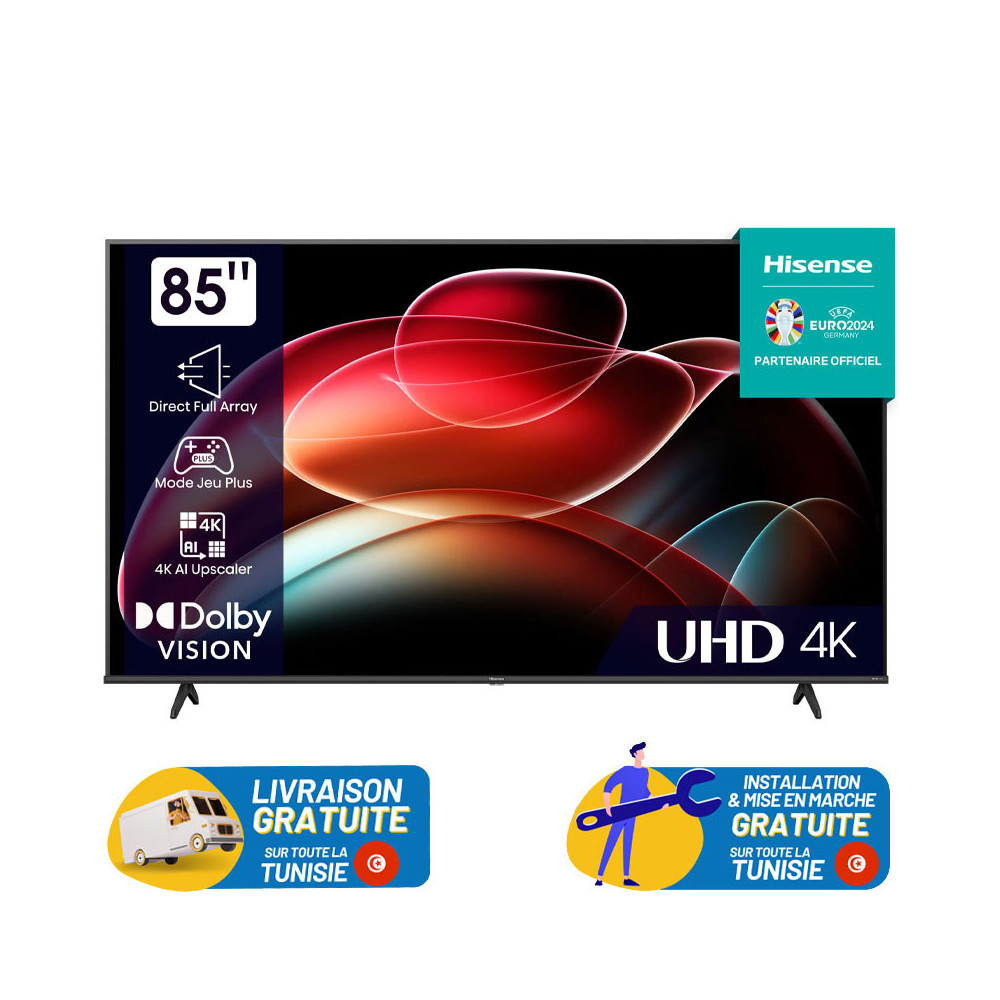 TV HISENSE 85" UHD 4K SMART TV / 85A6K