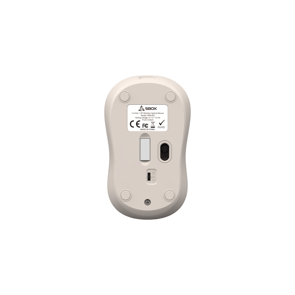 Souris Sans Fil Optique SBOX WM-602 BEIGE