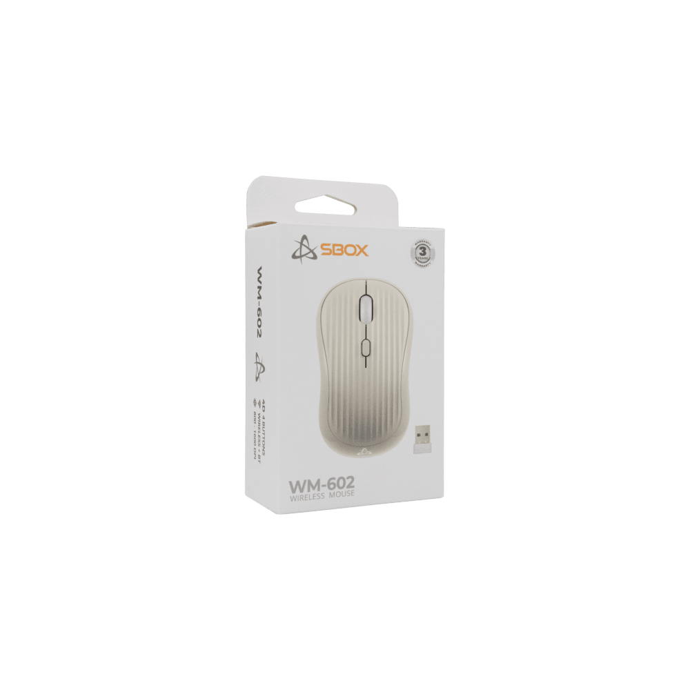 Souris Sans Fil Optique SBOX WM-602 BEIGE