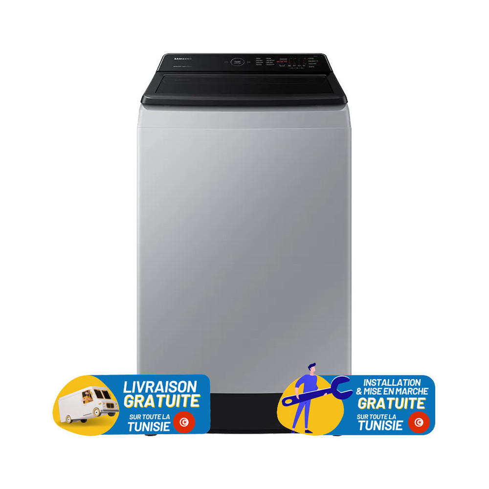MACHINE À LAVER TOP SAMSUNG 11KG SILVER / WA11CG5441BYNQ