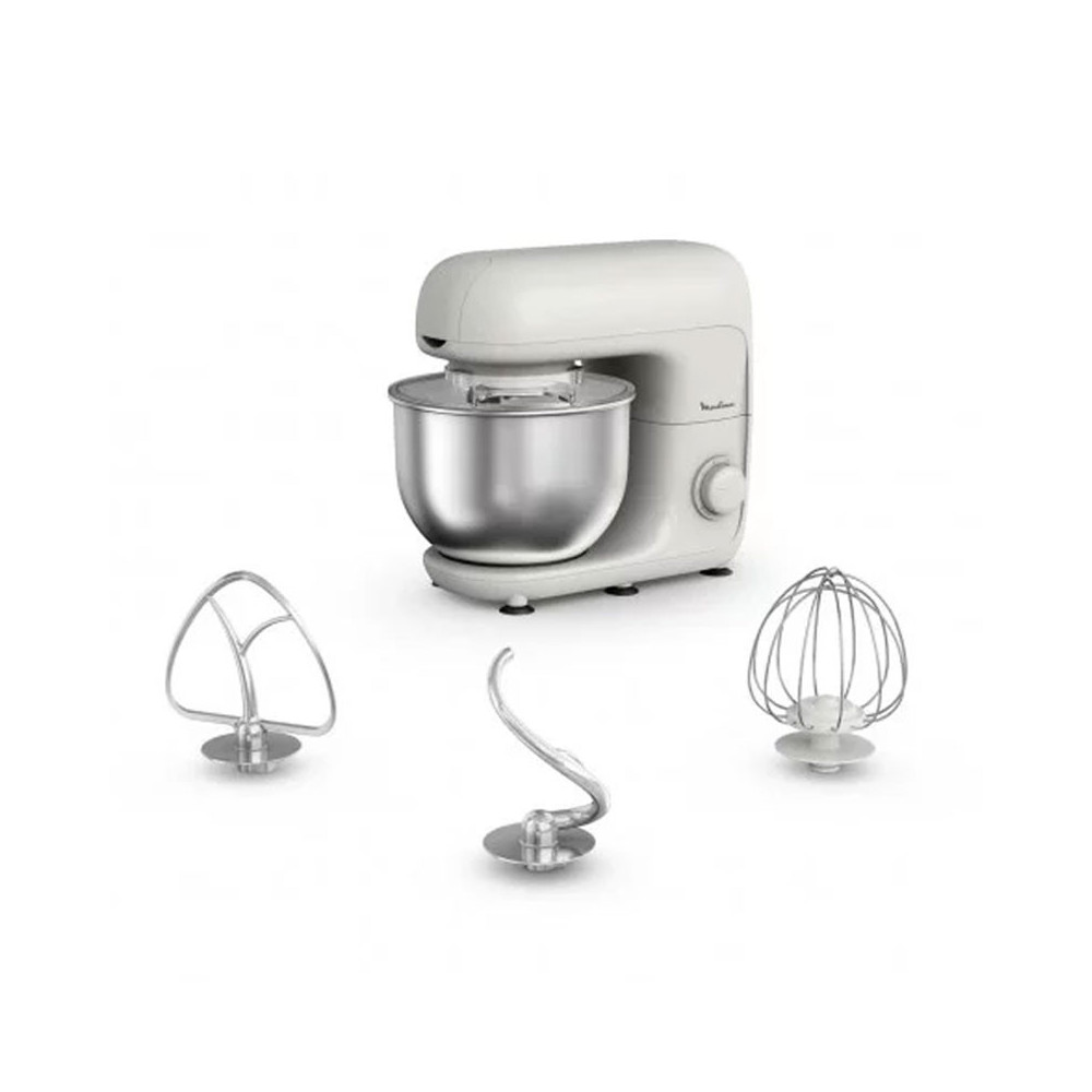Robot MOULINEX pâtissier Bake Essential 800W / Blanc / QA160110