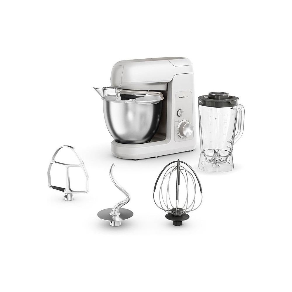 ROBOT PÉTRIN MOULINEX 1100W / Blanc