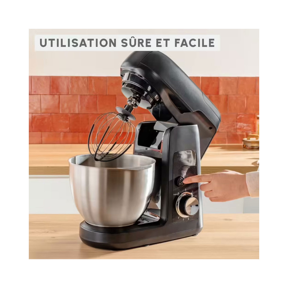 ROBOT PÉTRIN MOULINEX 4.6L 1100W / Noir / QA525810