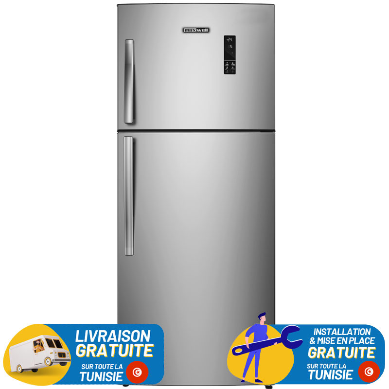 Réfrigérateur Maxwell INVERTER AVEC AFF 580 Litres NoFrost INOX