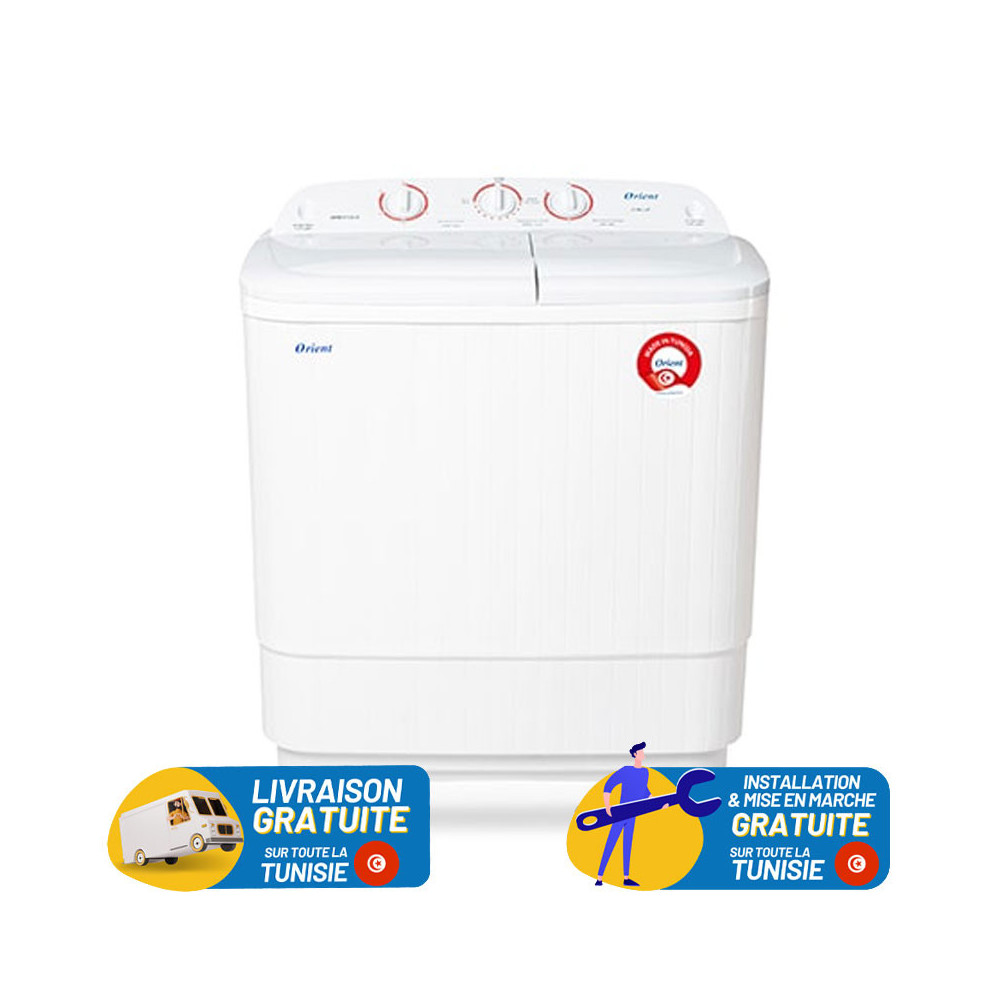 Machine à laver semi automatique Orient 12 Kg - Blanc